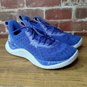 Curry Flow 10 Shoes Mens Size 8 Basketball Under Armour Blue Steph Curry